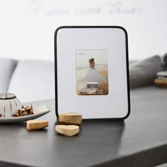 12 Pack: Black Rounded 5" x 7" Frame with Mat, Expressions™ by Studio Décor®